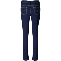 Ladies Fashion Denim Jeans Dark Blue Back